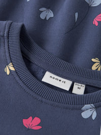 Felpa Bambina Blue Indigo