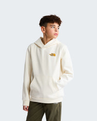 Felpa Girocollo Da Ragazzi Outdoor Con Cappuccio Latte