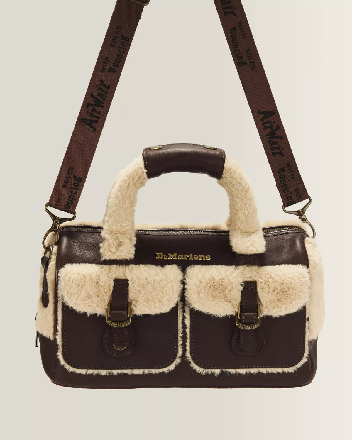Bag Dark Brown Natural Grizzly Milo Fur