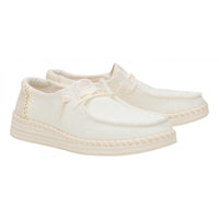 Scarpa Da Donna Wendy Espadrille Woven White