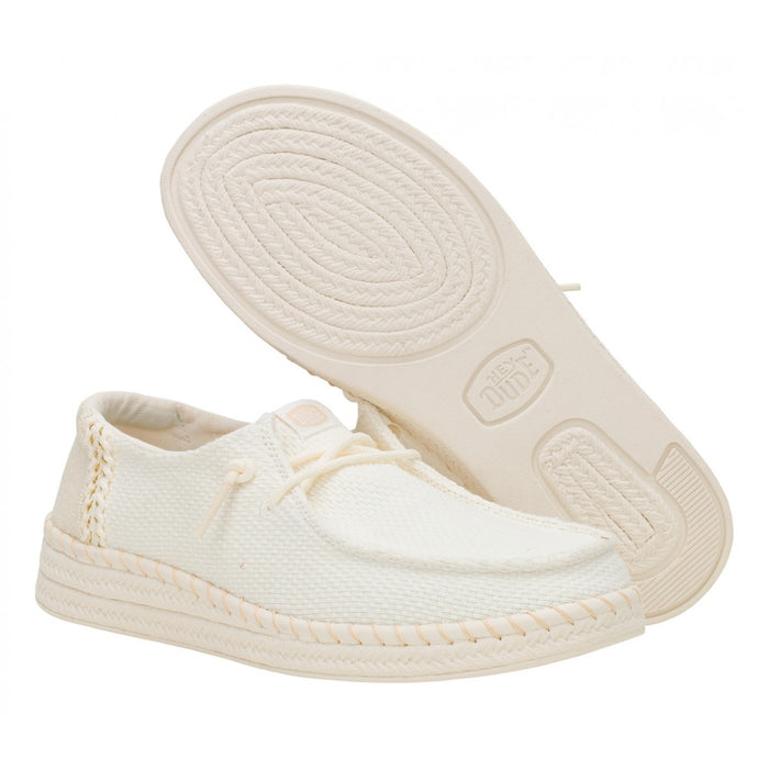 Scarpa Da Donna Wendy Espadrille Woven White
