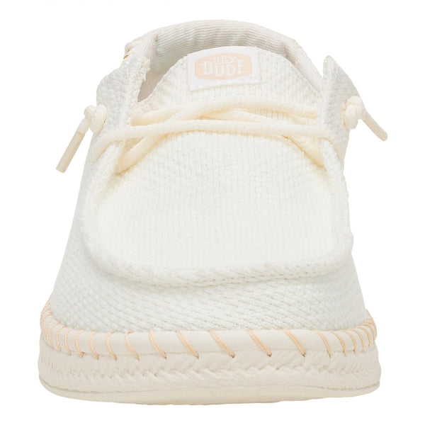 Scarpa Da Donna Wendy Espadrille Woven White