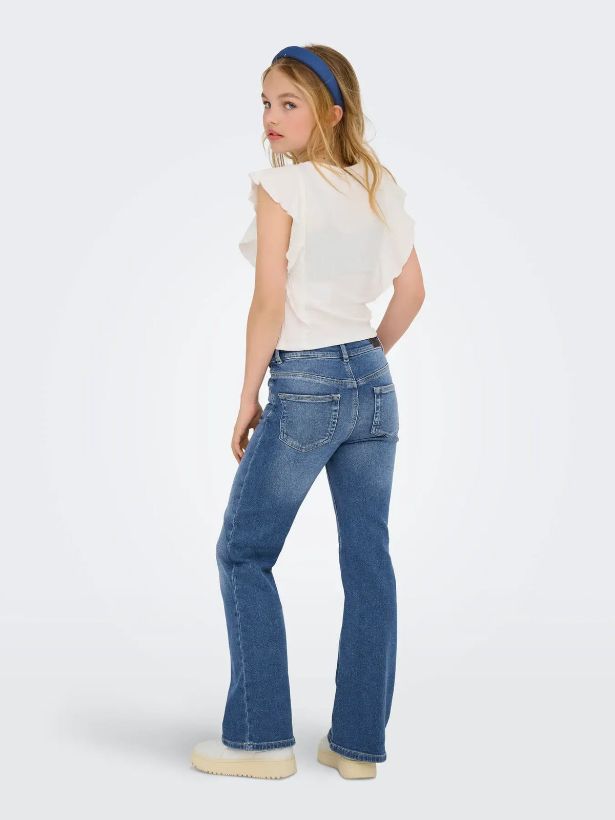 Jeans da Ragazza A Zampa Denim