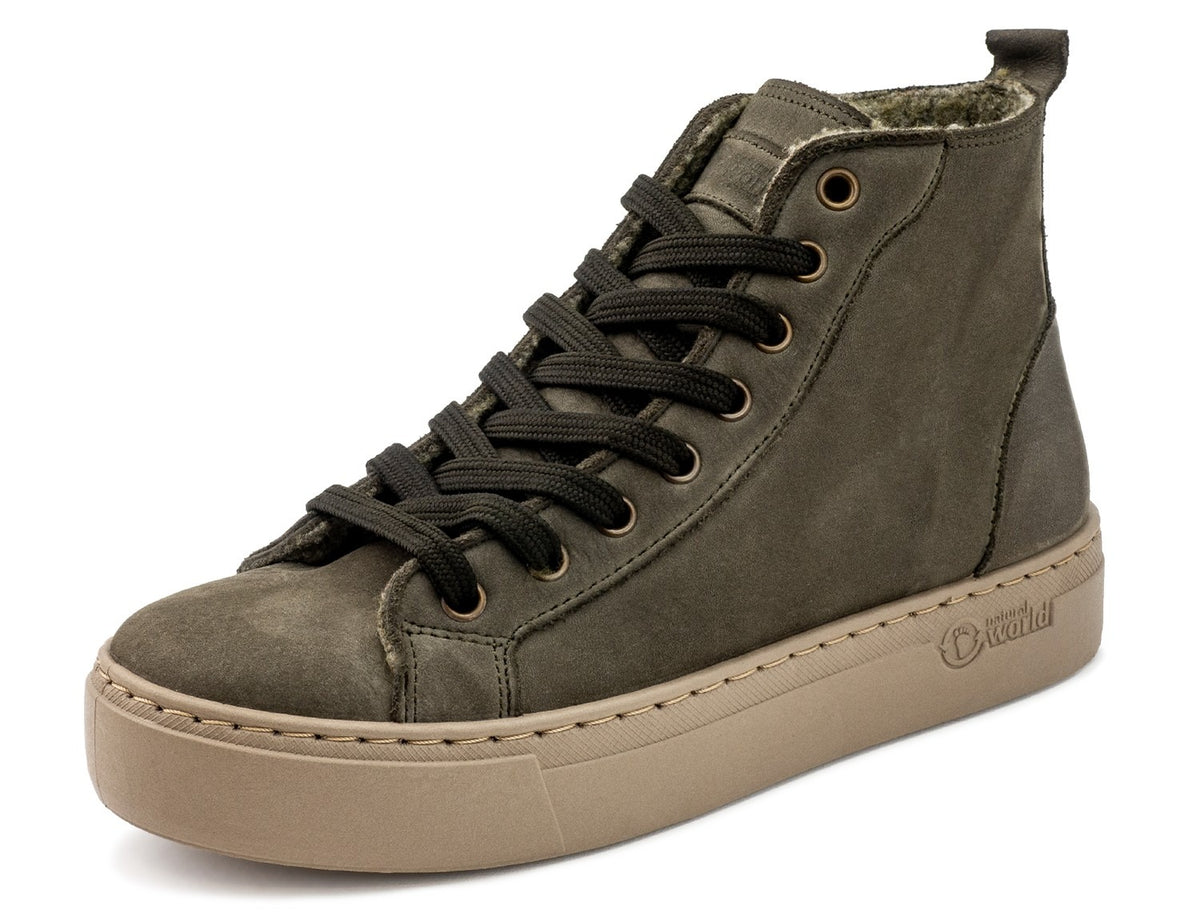 Scarpa Alta Da Donna Marone Scuro