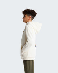 Felpa Girocollo Da Ragazzi Outdoor Con Cappuccio Latte