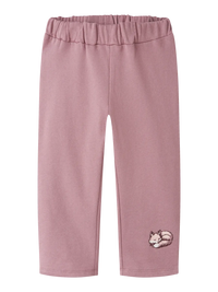 Pantaloni Tuta Rosa Scuro Con Volpe