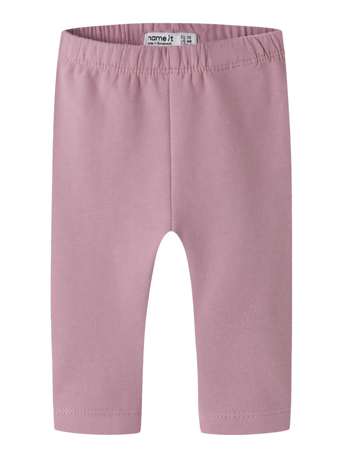 Leggings Rosa Antico In Cotone Elasticizzato