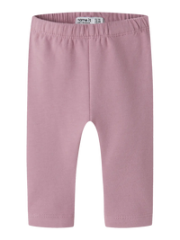 Leggings Rosa Antico In Cotone Elasticizzato