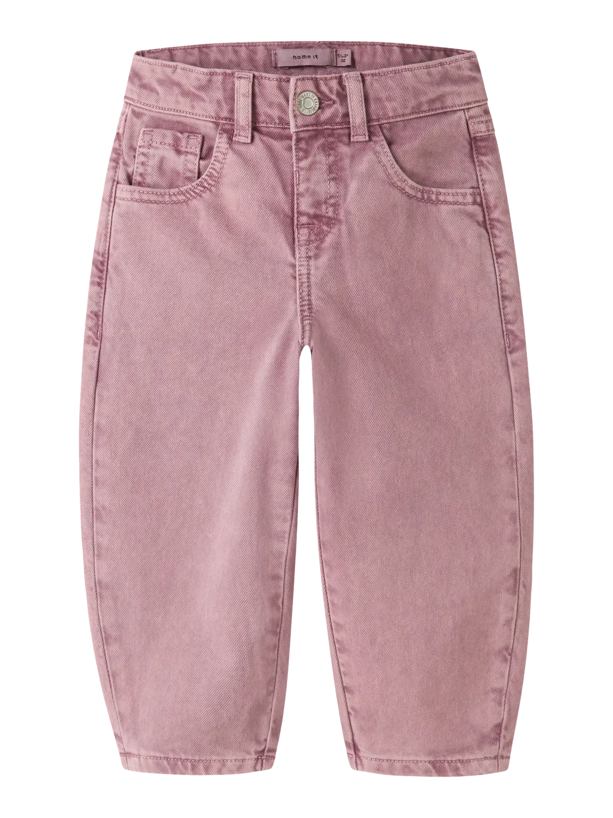 Jeans A Palloncino Rosa Antico Bimba