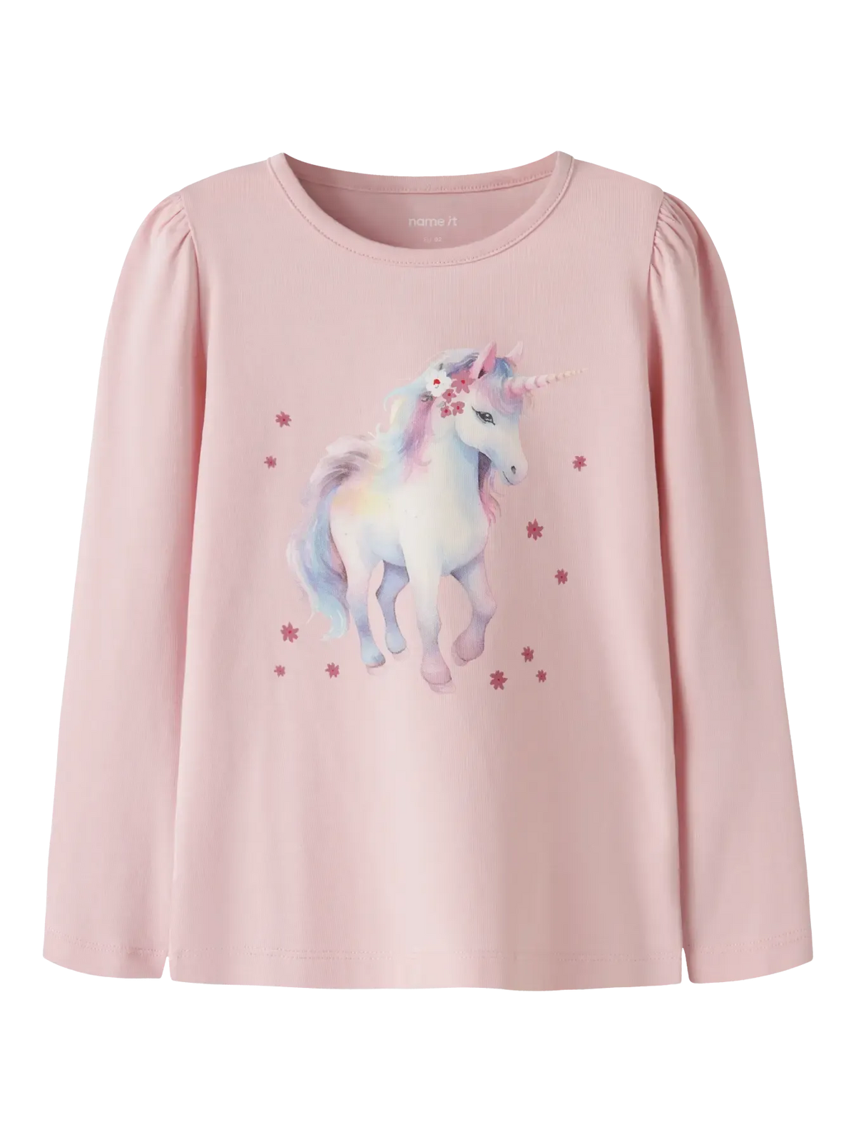 Maglia Da Bambina A Maniche Lunghe Con Unicorno Rosa