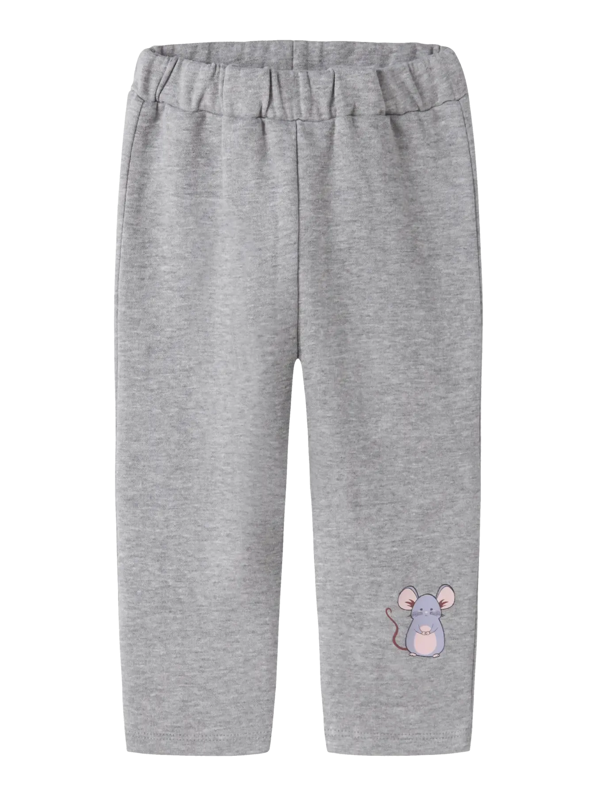 Pantaloni In Felpa Grigio Con Topolino