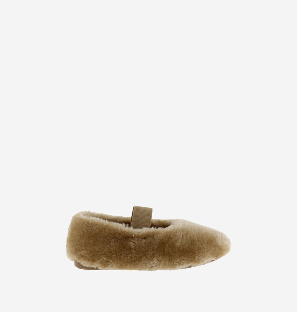 Pantofola Chiusa Beige con Cinturino