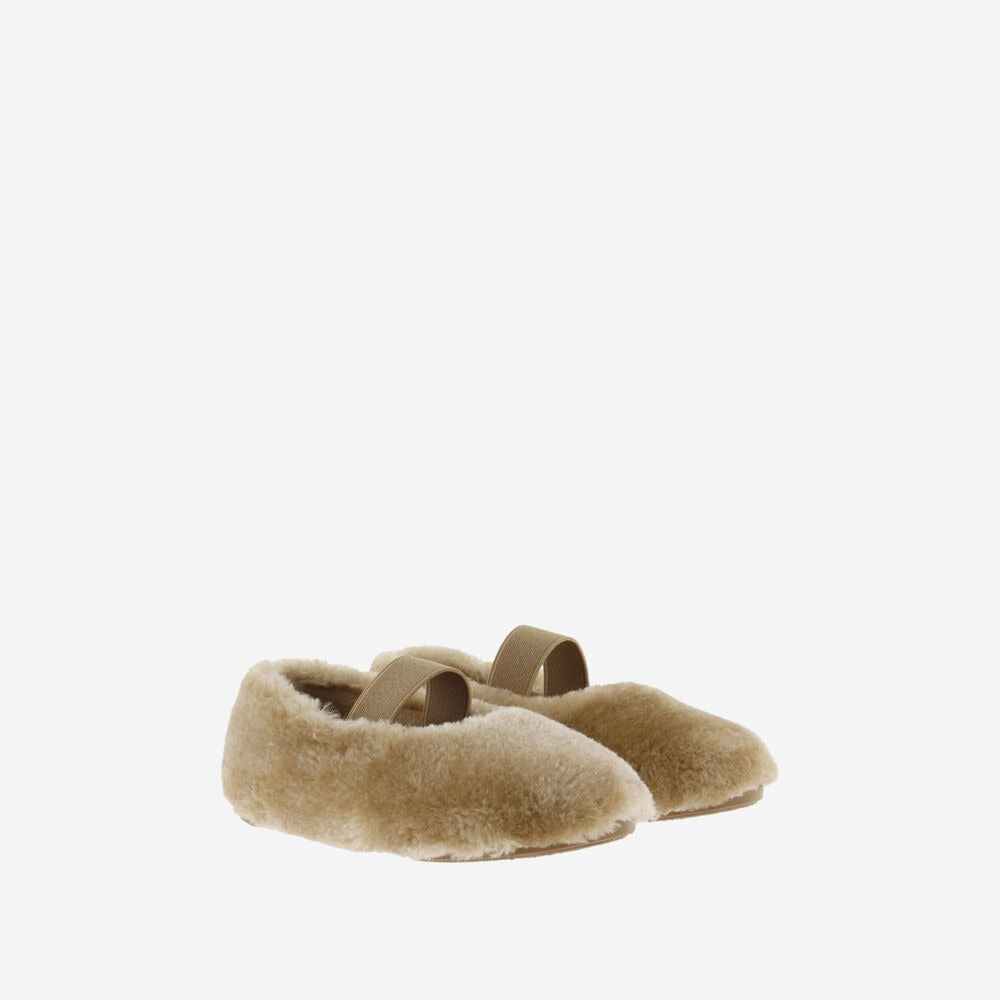 Pantofola Chiusa Beige con Cinturino