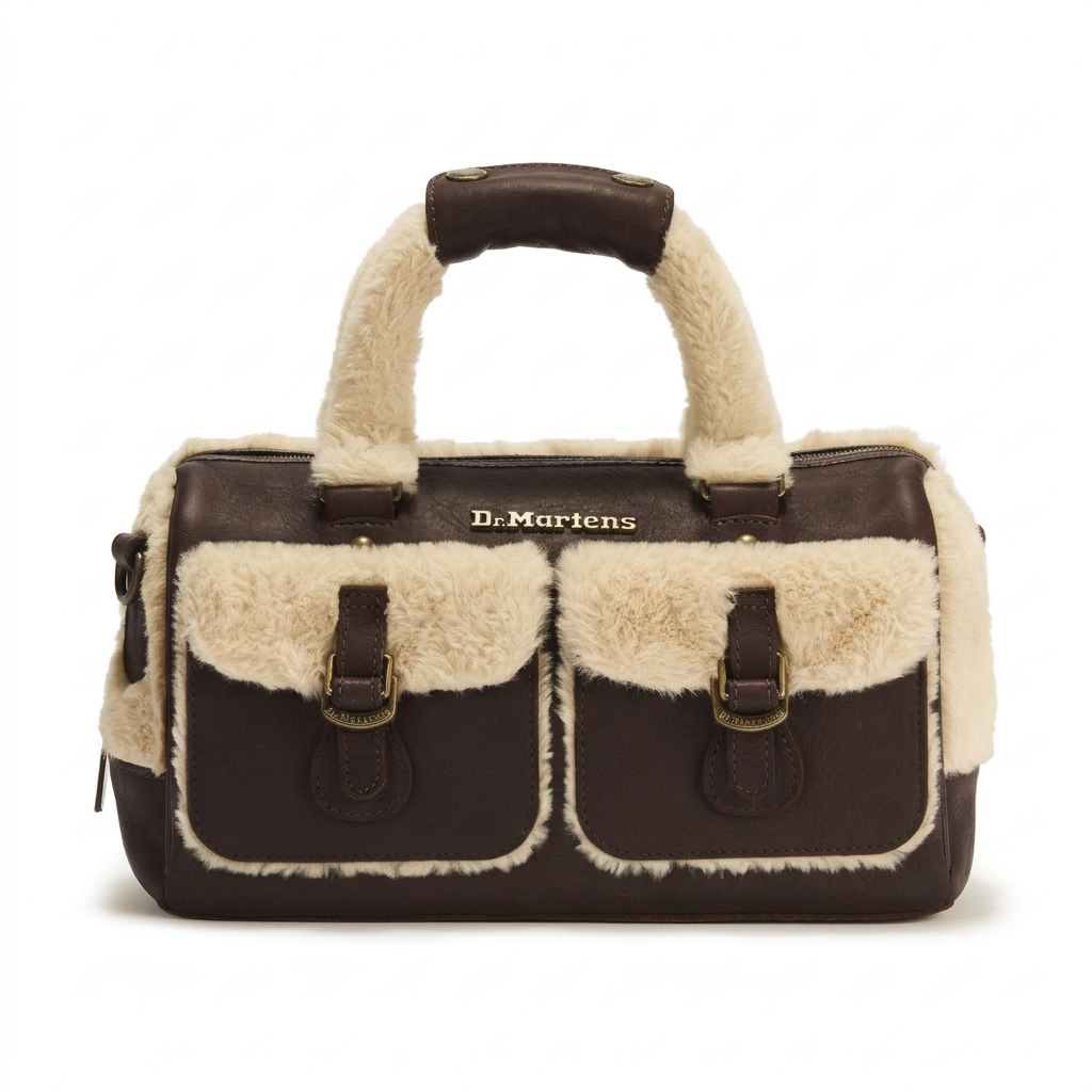 Bag Dark Brown Natural Grizzly Milo Fur