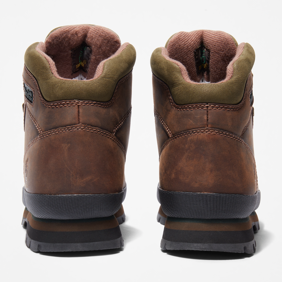 Timberland Euro Hiker Mid Lace-Up Boot In Pelle Brown