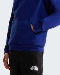 Felpa Girocollo Da Ragazzi Outdoor Con Cappuccio Blu