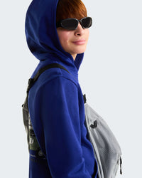Felpa Girocollo Da Ragazzi Outdoor Con Cappuccio Blu