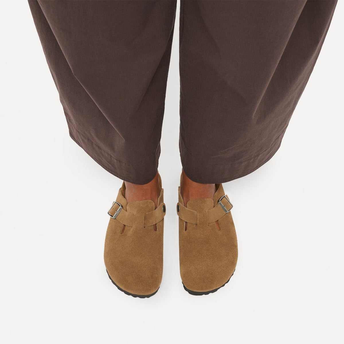 Boston dark tea Suede Leather
