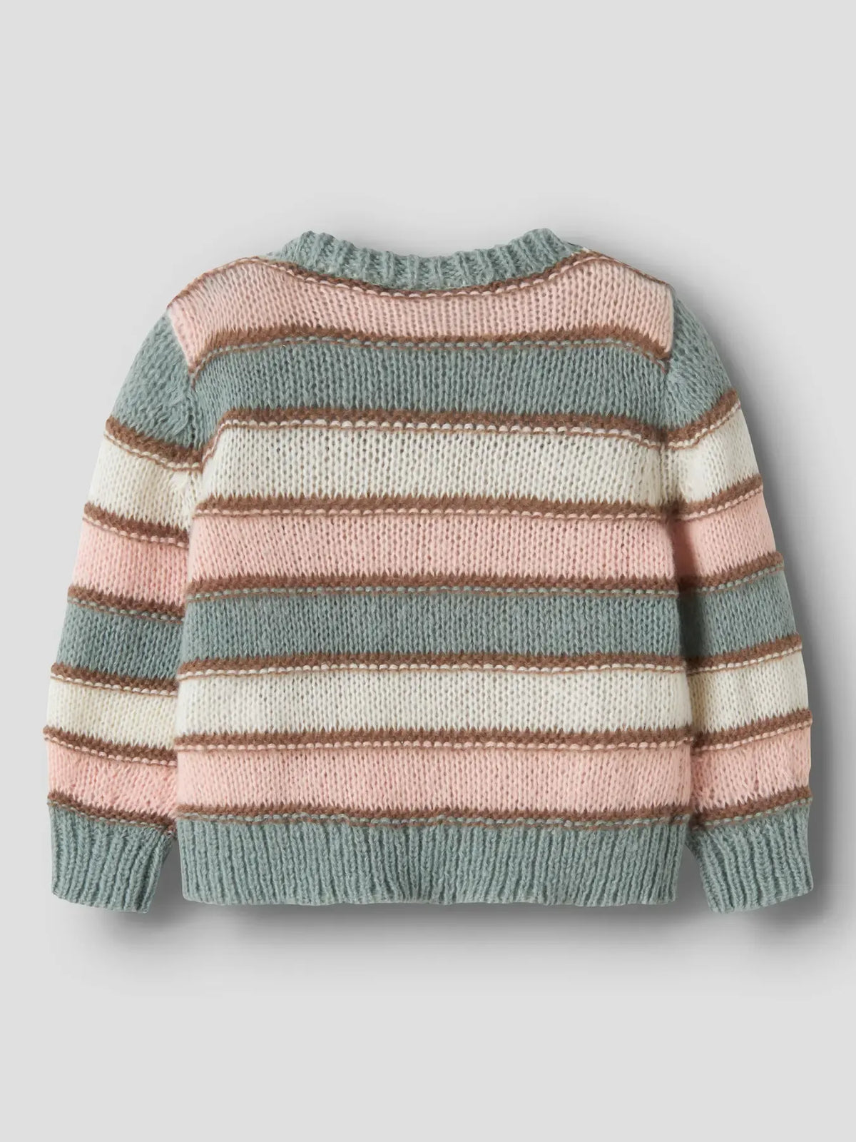 Maglione In Maglia Da Bambina A Righe Multicolor Verde S