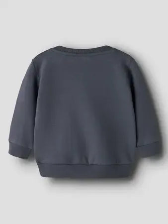 Felpa Grigio Scuro Con Scoiattolo E Palloncini
