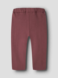 Pantaloni Tuta Bordeaux Con Unicorno
