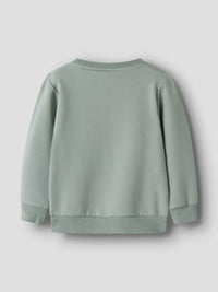 Felpa Girocollo Con Unicorno Verde