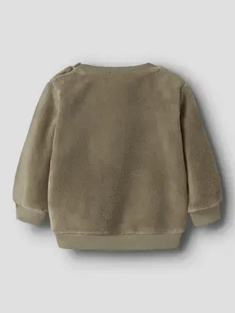 Felpa Soffice Peluche Marrone Con Orsetto