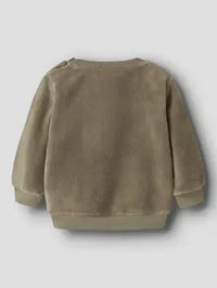 Felpa Soffice Peluche Marrone Con Orsetto
