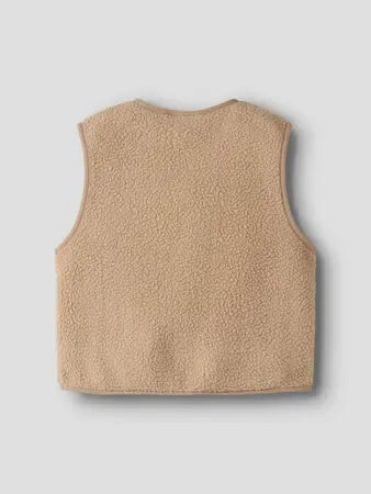 Gilet In Pile Beige