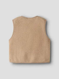 Gilet In Pile Beige