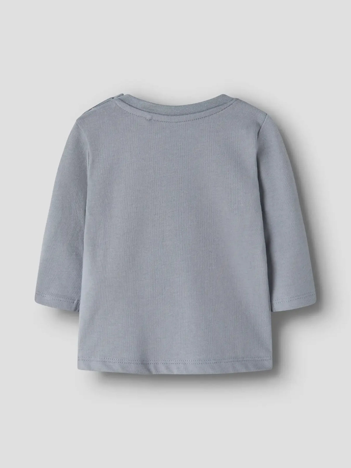 Maglia Manica Lunga Grigio Azzurato Con Animali Del Bosco