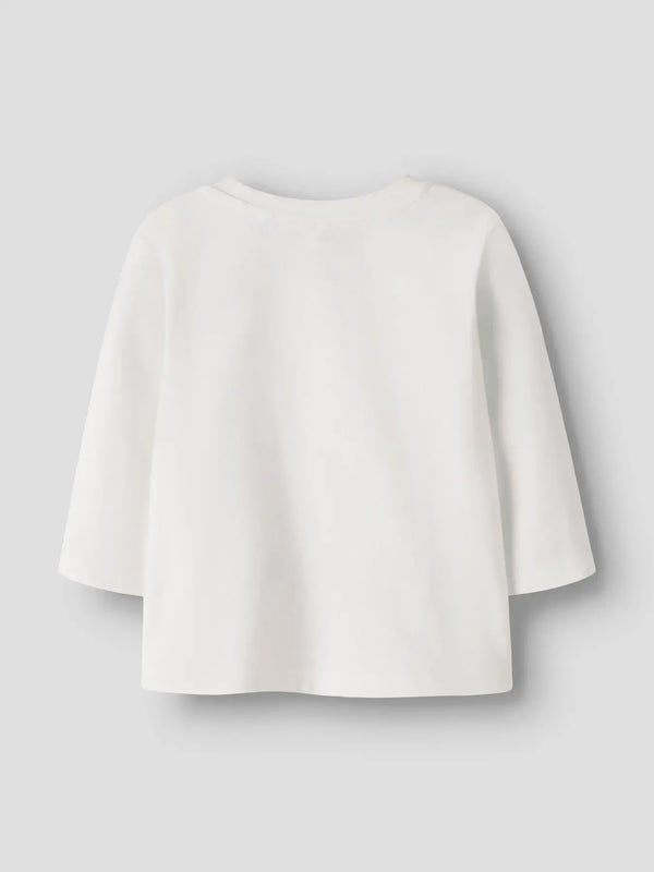 Maglia Manica Lunga Panna Con Animali Del Bosco