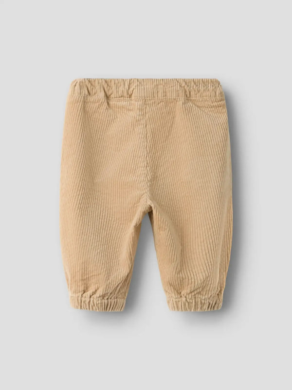 Pantaloni Velluto A Coste Beige