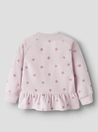 Felpa Rosa A Pois Bimba