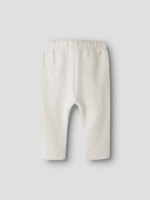 Leggings Panna In Cotone Elasticizzato