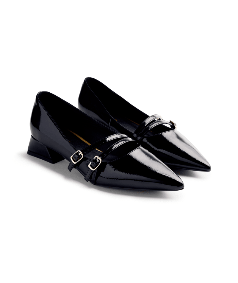 Scarpe Donna Decollete Slingback Nera