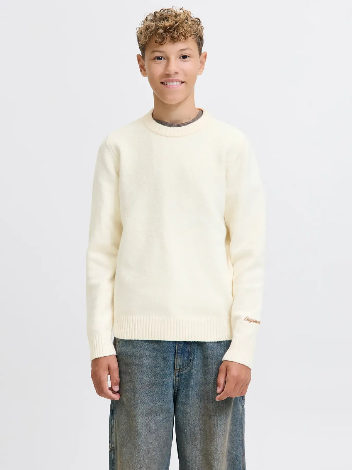 Maglione Girocollo Basic Off-White