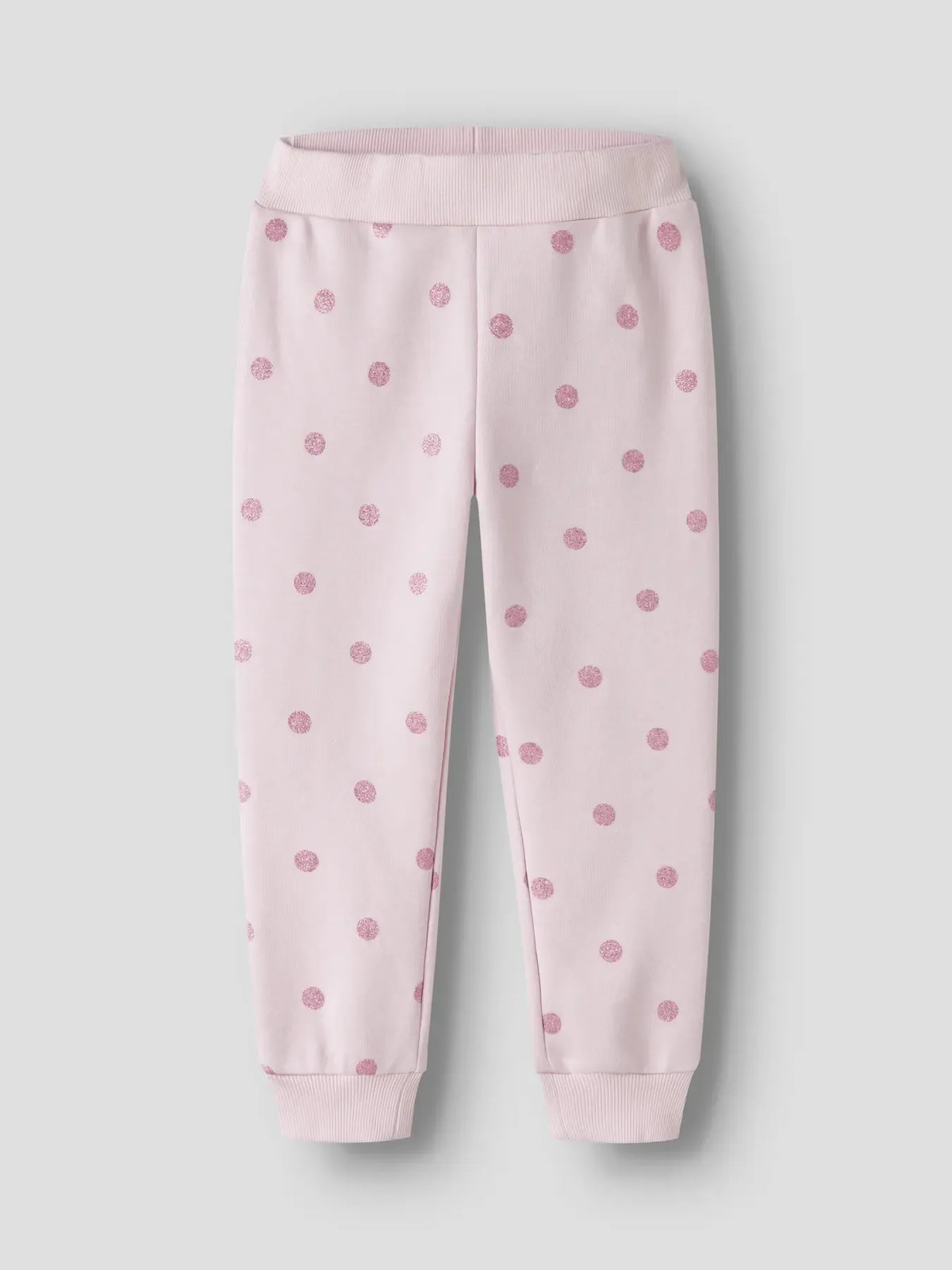 Pantaloni Rosa A Pois Glitter Bimba