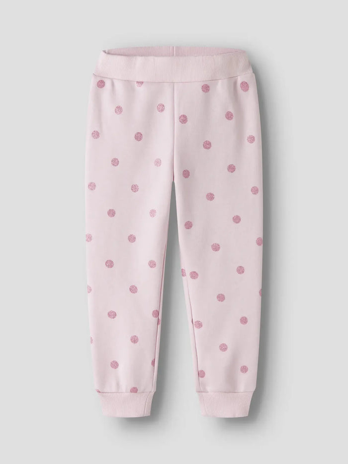 Pantaloni Rosa A Pois Glitter Bimba