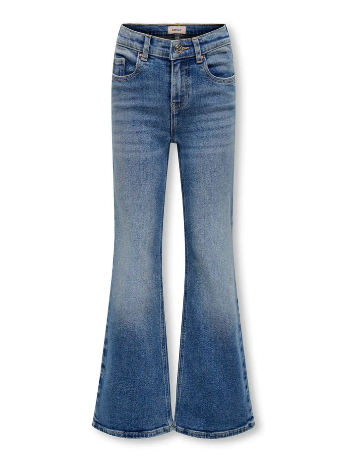 Jeans da Ragazza A Zampa Denim