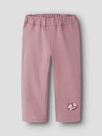 Pantaloni Tuta Rosa Scuro Con Volpe