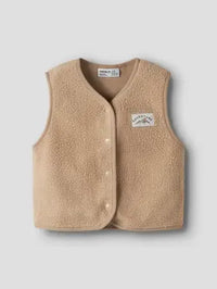 Gilet In Pile Beige