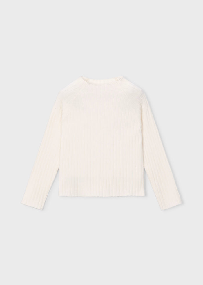 Maglia A Costine Bianco