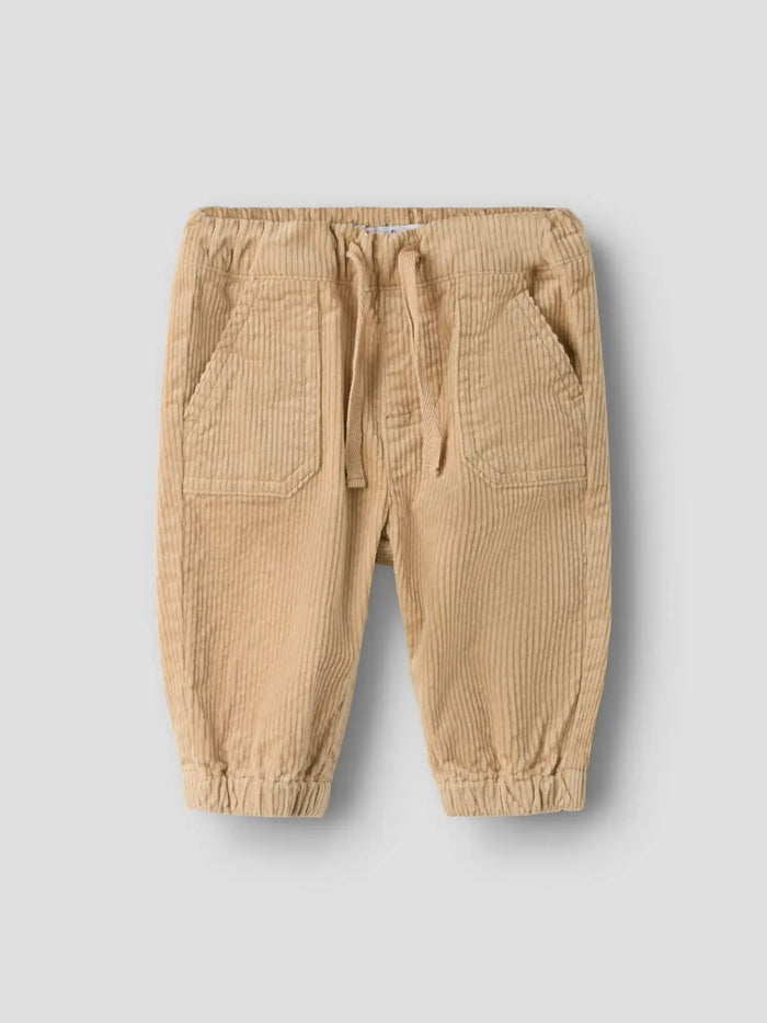 Pantaloni Velluto A Coste Beige