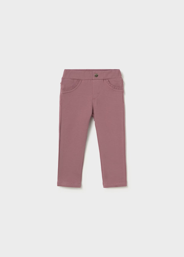 Pantalone Felpa Basico Malva