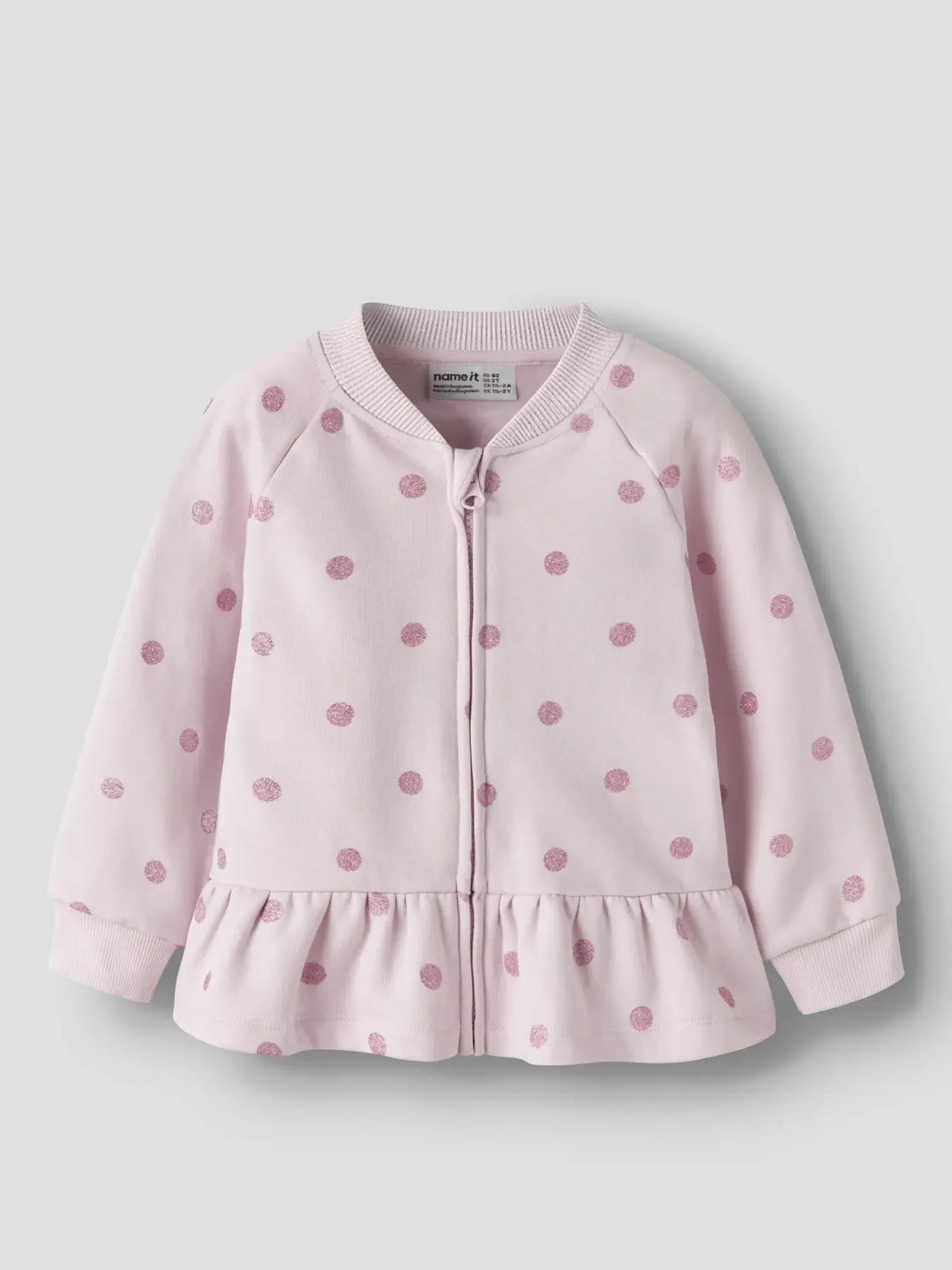 Felpa Rosa A Pois Bimba