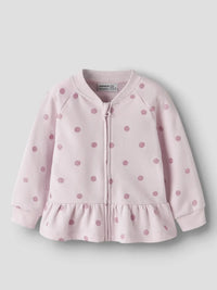 Felpa Rosa A Pois Bimba