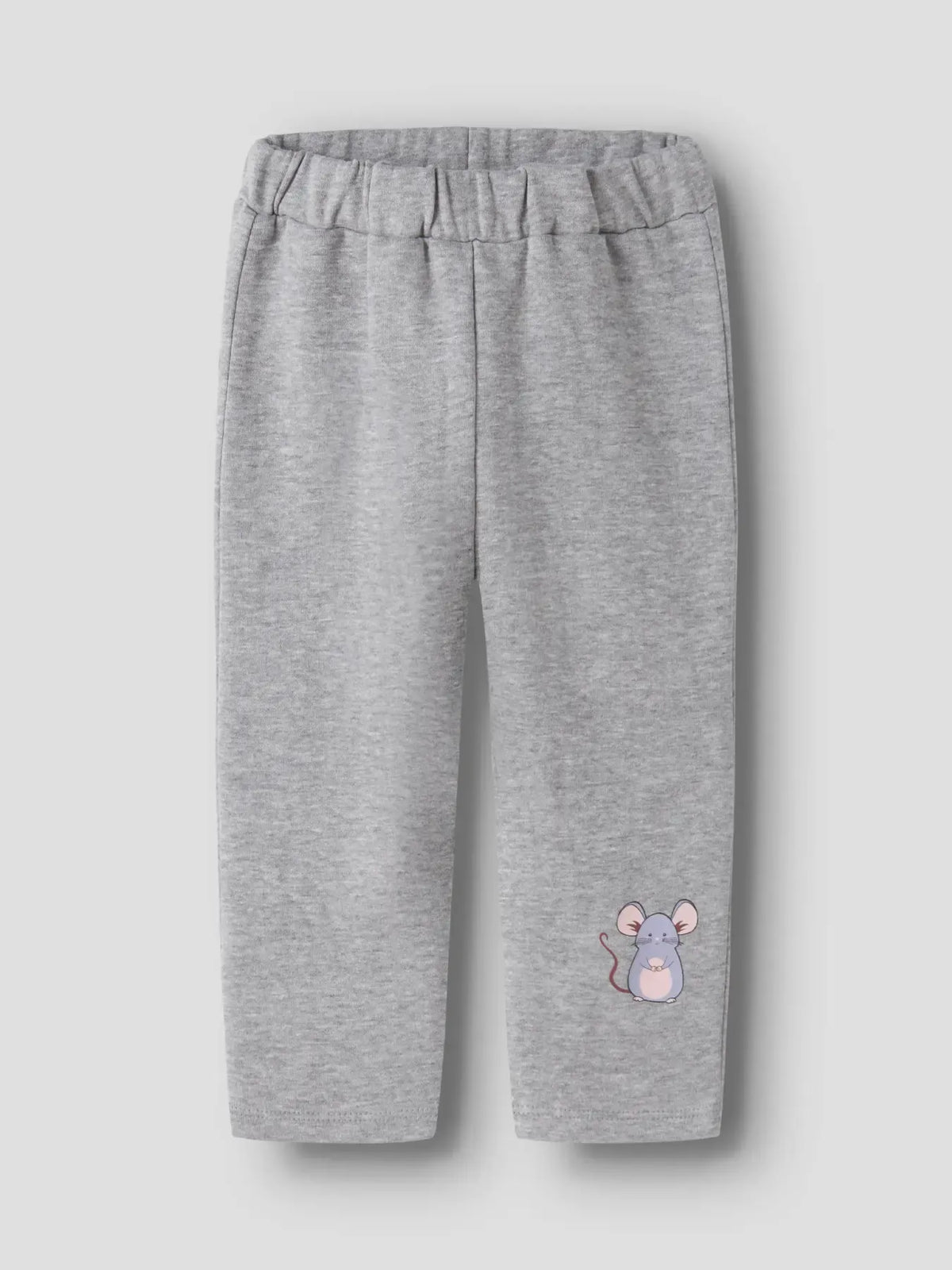 Pantaloni In Felpa Grigio Con Topolino