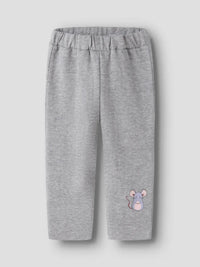 Pantaloni In Felpa Grigio Con Topolino