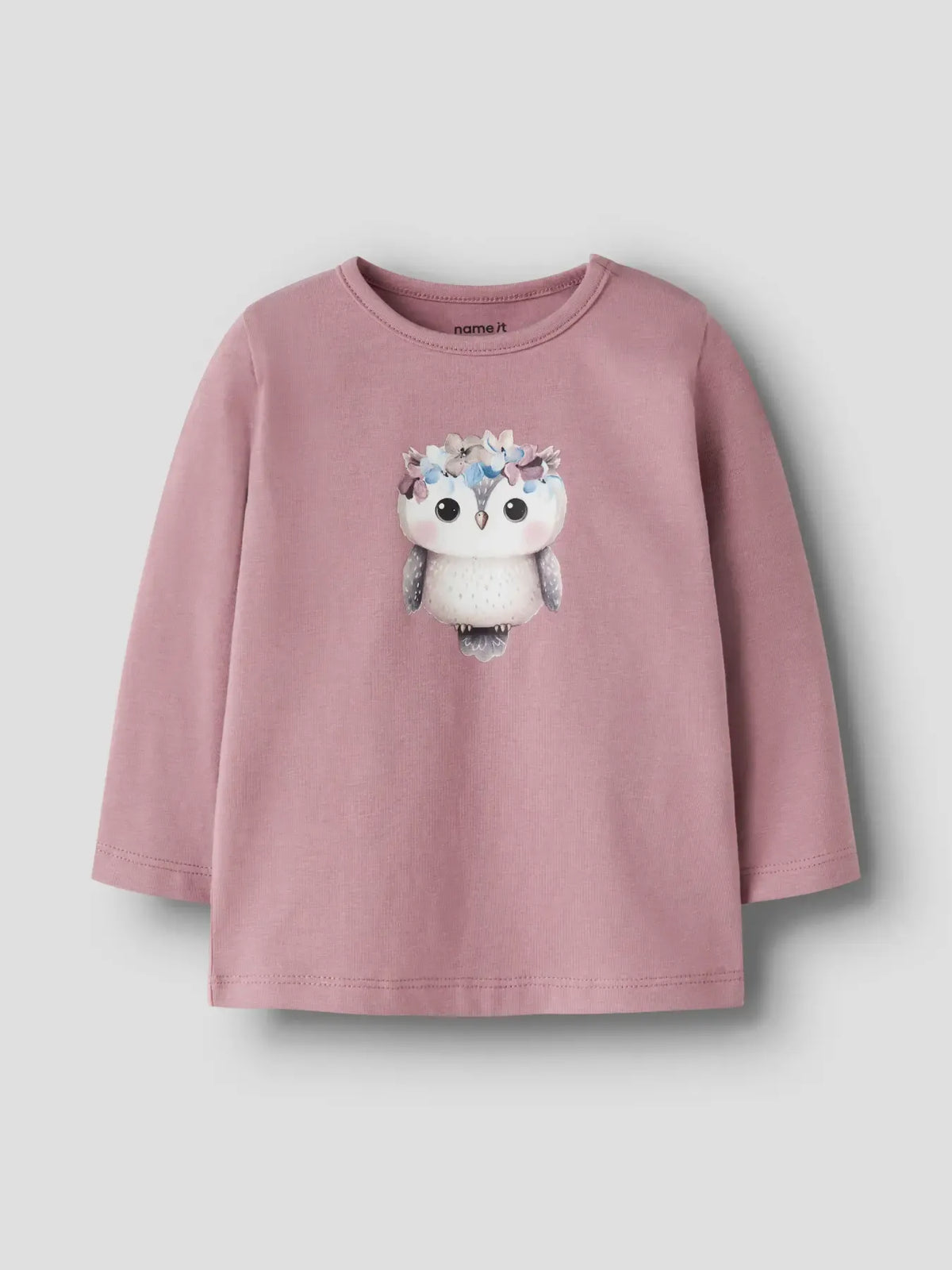 Maglia Manica Lunga Name It Rosa Gufo